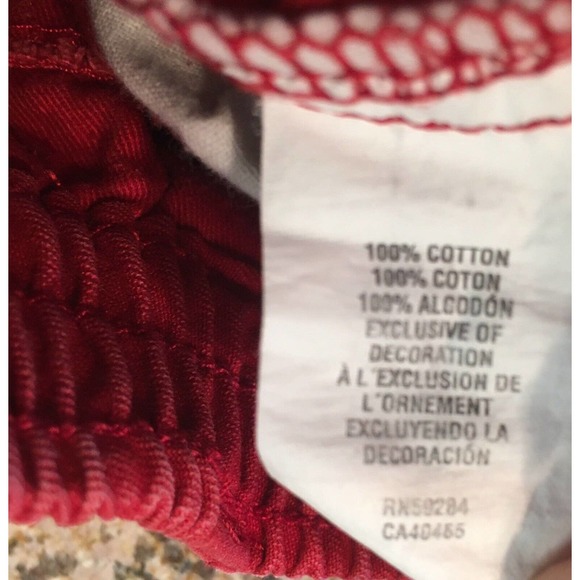 Childrens Place Size 18 Months Solid Red Cargo Shorts Knee Length Elastic Waist - Picture 7 of 11